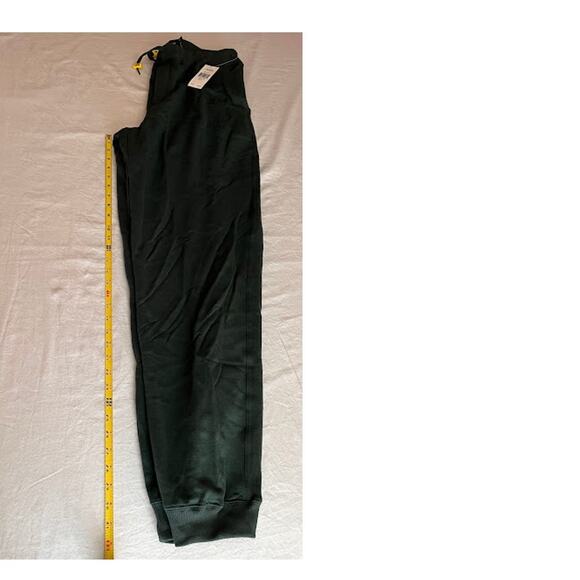 VTG NWT Nautica Sweatpants Mens Green Yellow Toggles Size L - Picture 8 of 9